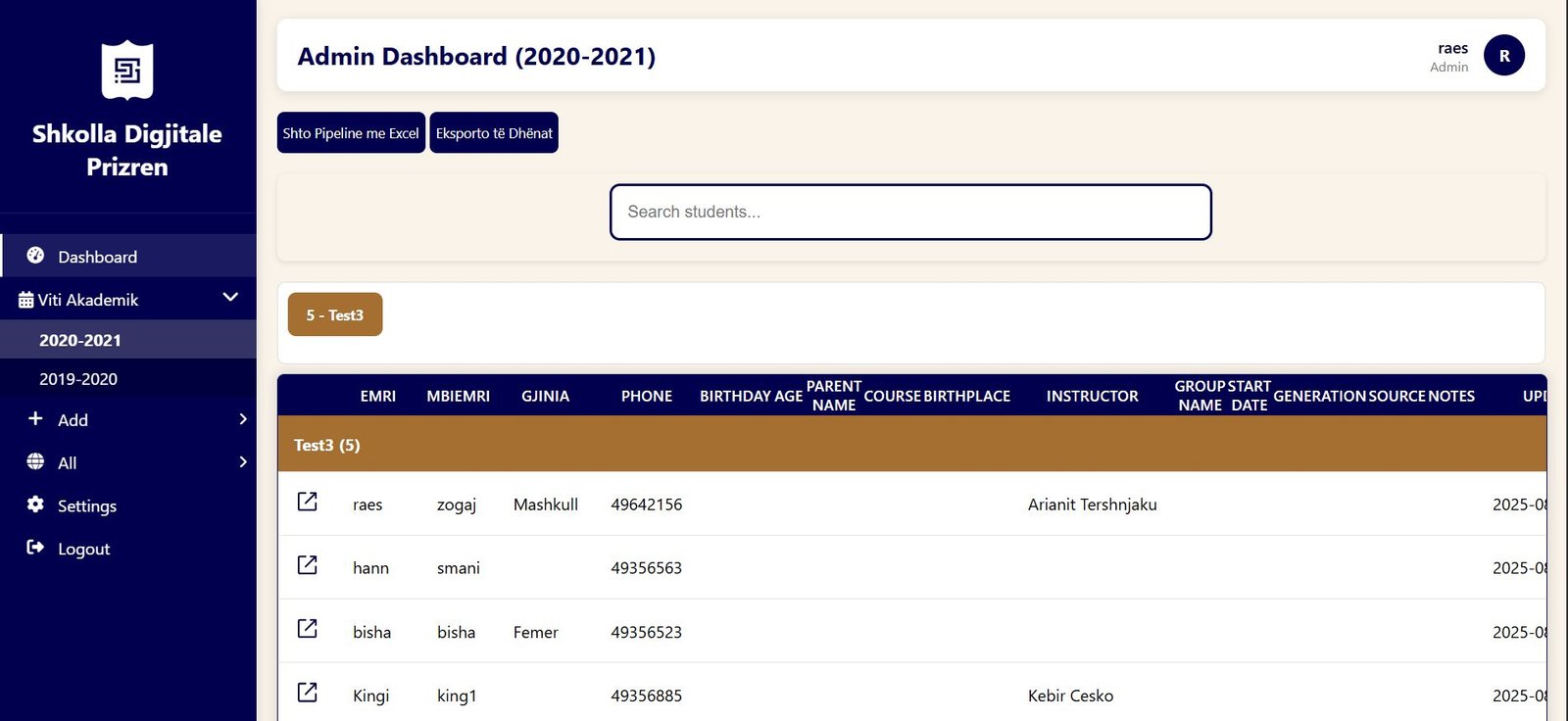 Student Management System